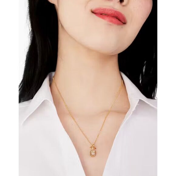 Kate Spade NEW necklace -  Pave Pineapple Passion - Picture 3 of 9
